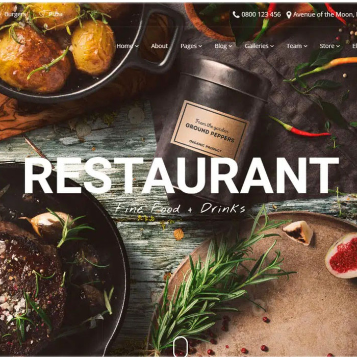 Website για Εστιατόρια και Cafe Bar